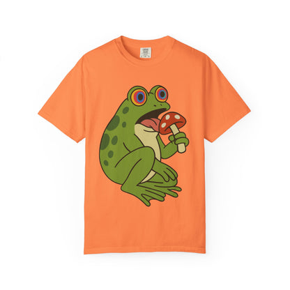 "Fungus Among Us" – Trippy Frog Mushroom T-Shirt