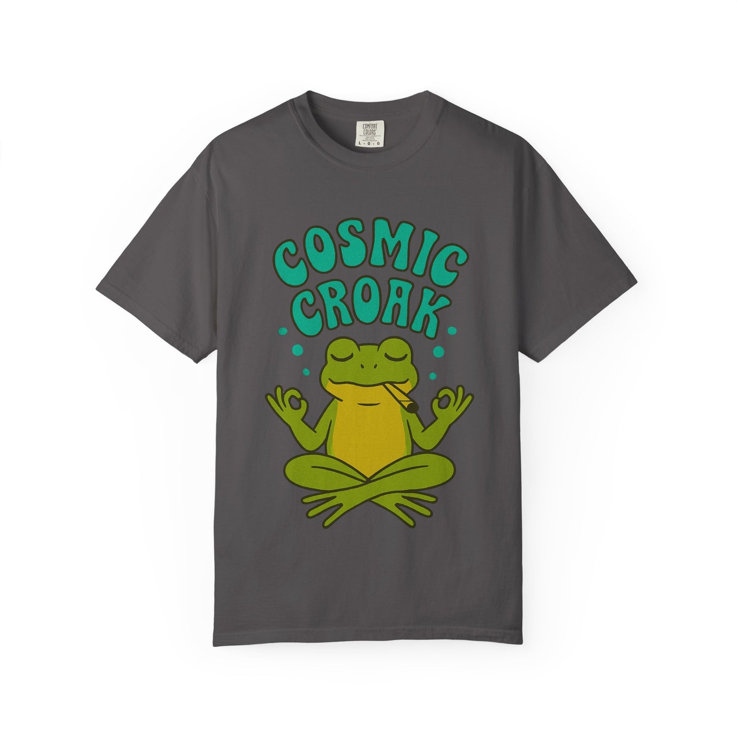 Cosmic Croak – Meditating Frog T-Shirt