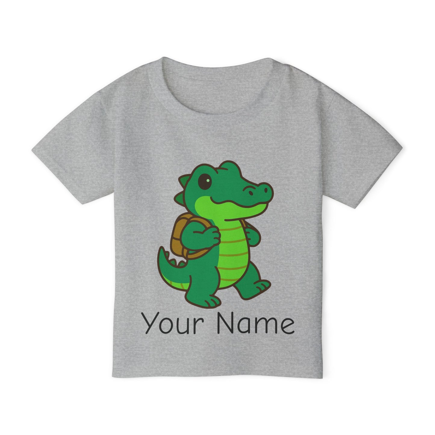 Personalized Alligator with Backpack Toddler T-Shirt