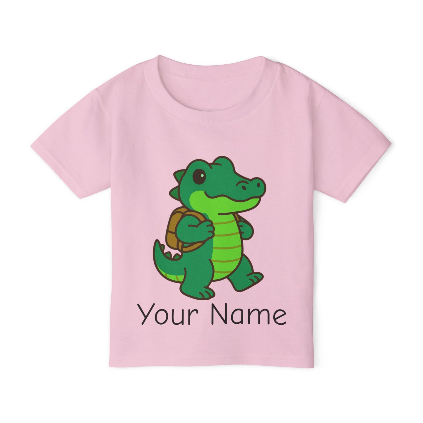 Personalized Alligator with Backpack Toddler T-Shirt
