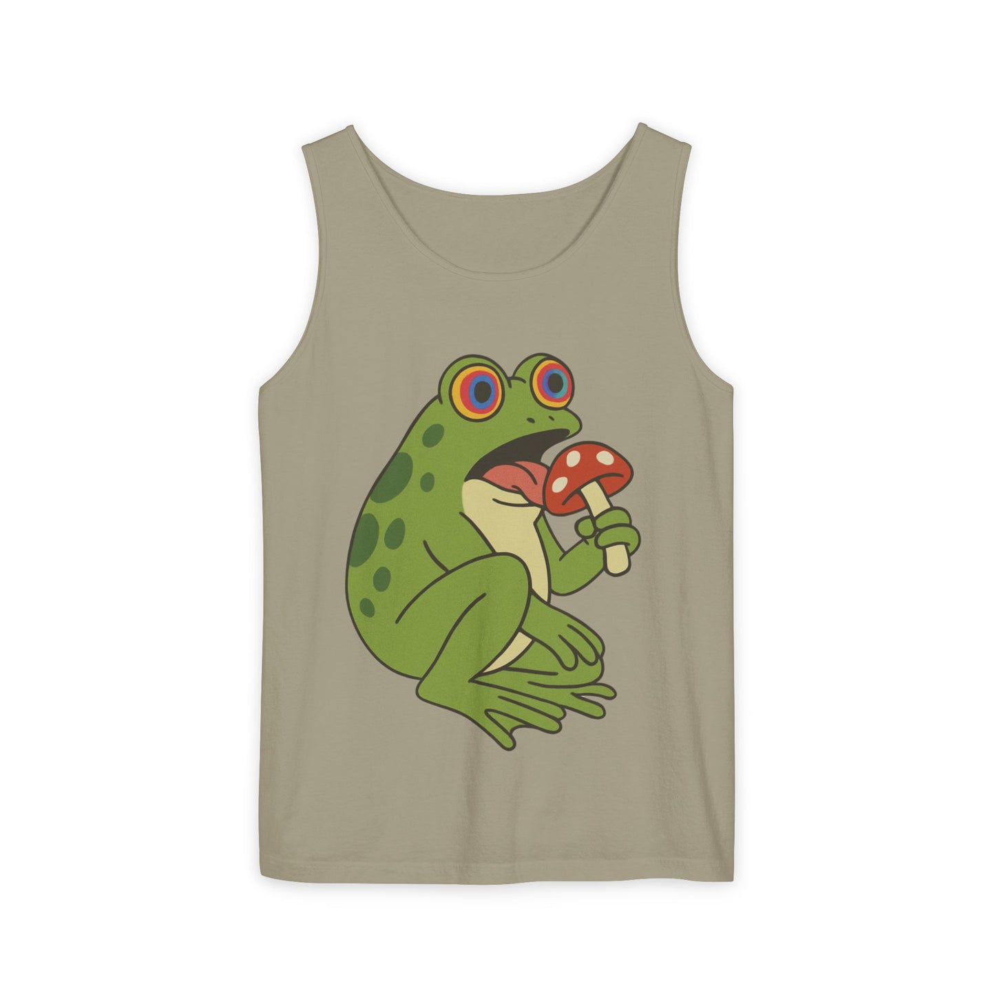 Trippy Frog & Mushroom – Unisex Chill Tank Top