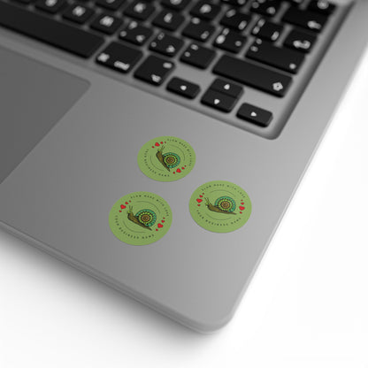 “Slow Made with Love” Custom Snail Sticker Roll