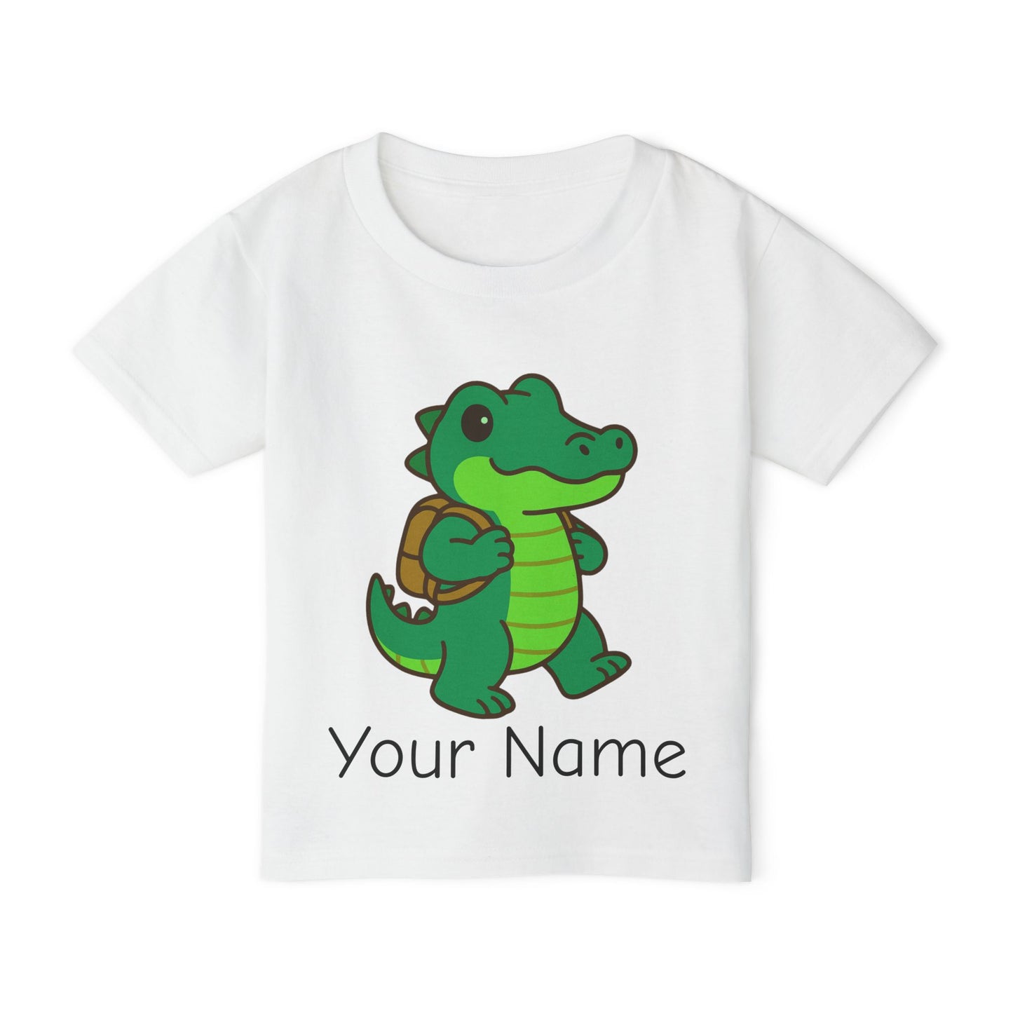 Personalized Alligator with Backpack Toddler T-Shirt