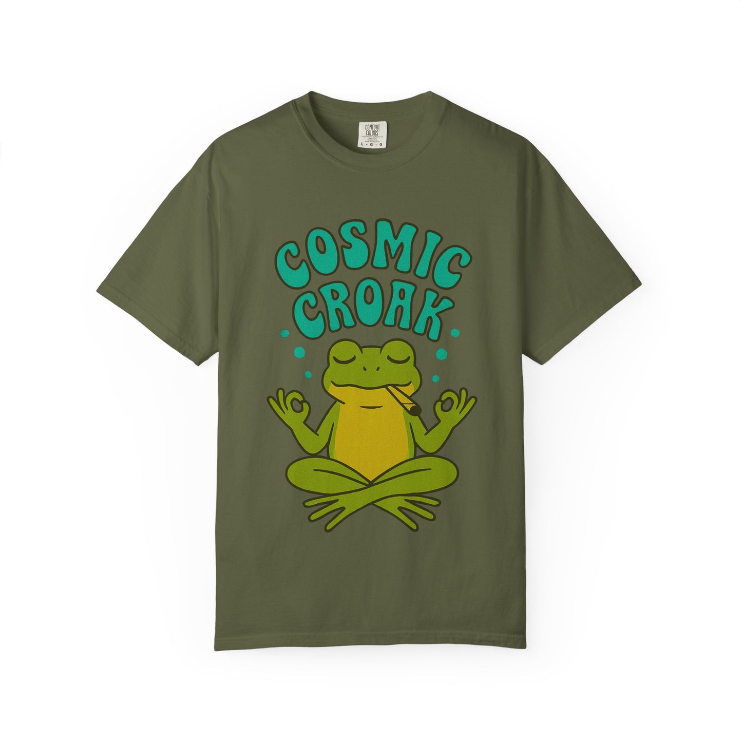 Cosmic Croak – Meditating Frog T-Shirt