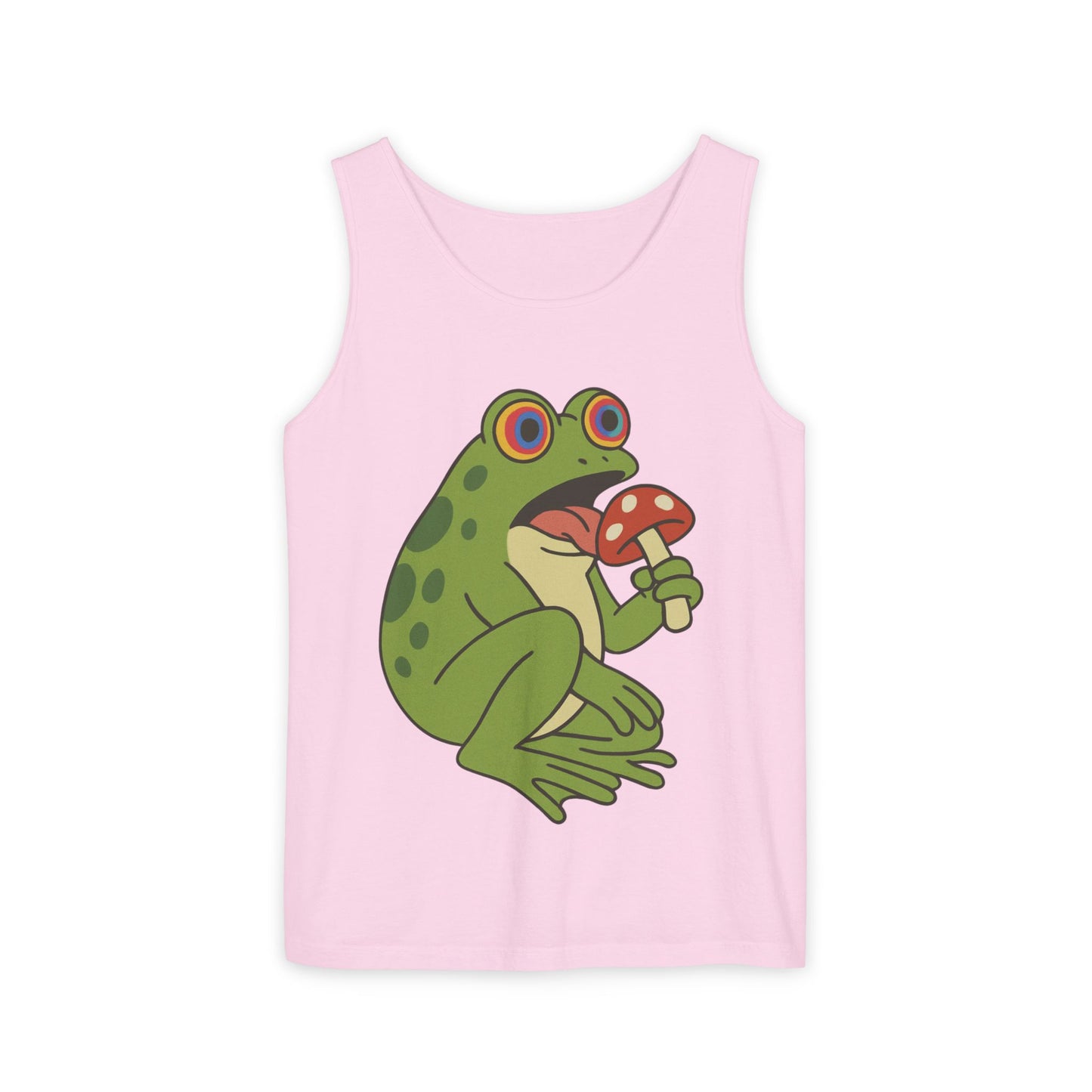 Trippy Frog & Mushroom – Unisex Chill Tank Top