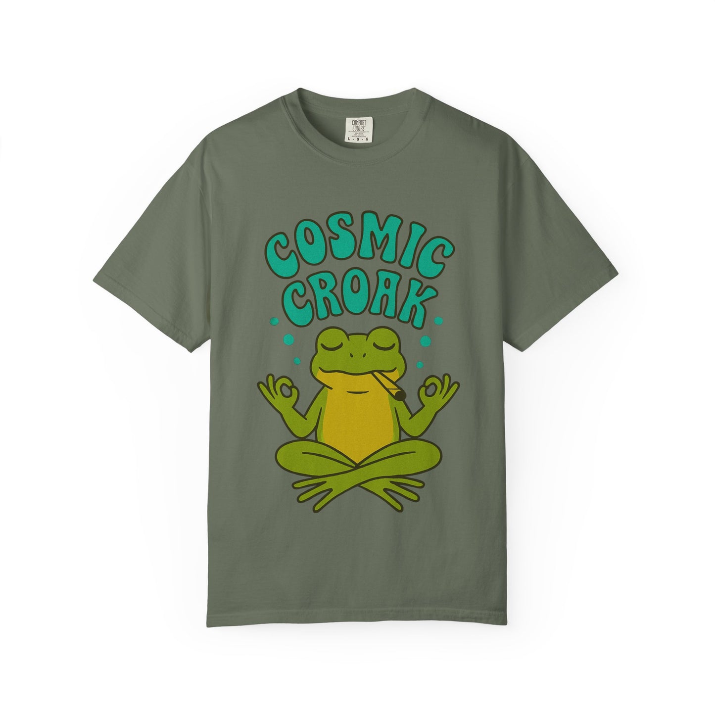 Cosmic Croak – Meditating Frog T-Shirt