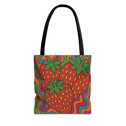 Strawberry Groove Tote Bag
