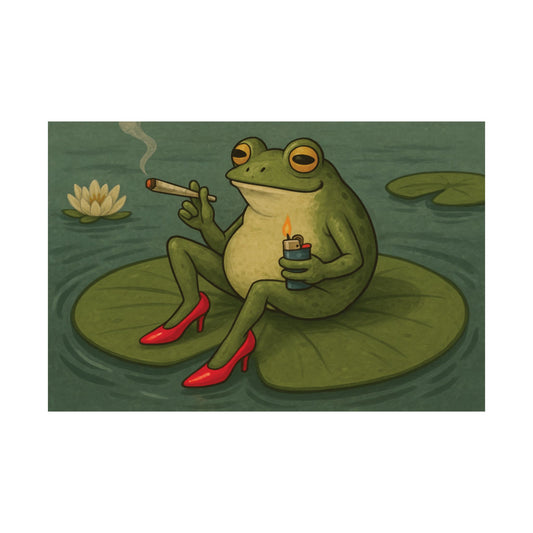 Croak and Toke - Frog Heels Wall Art