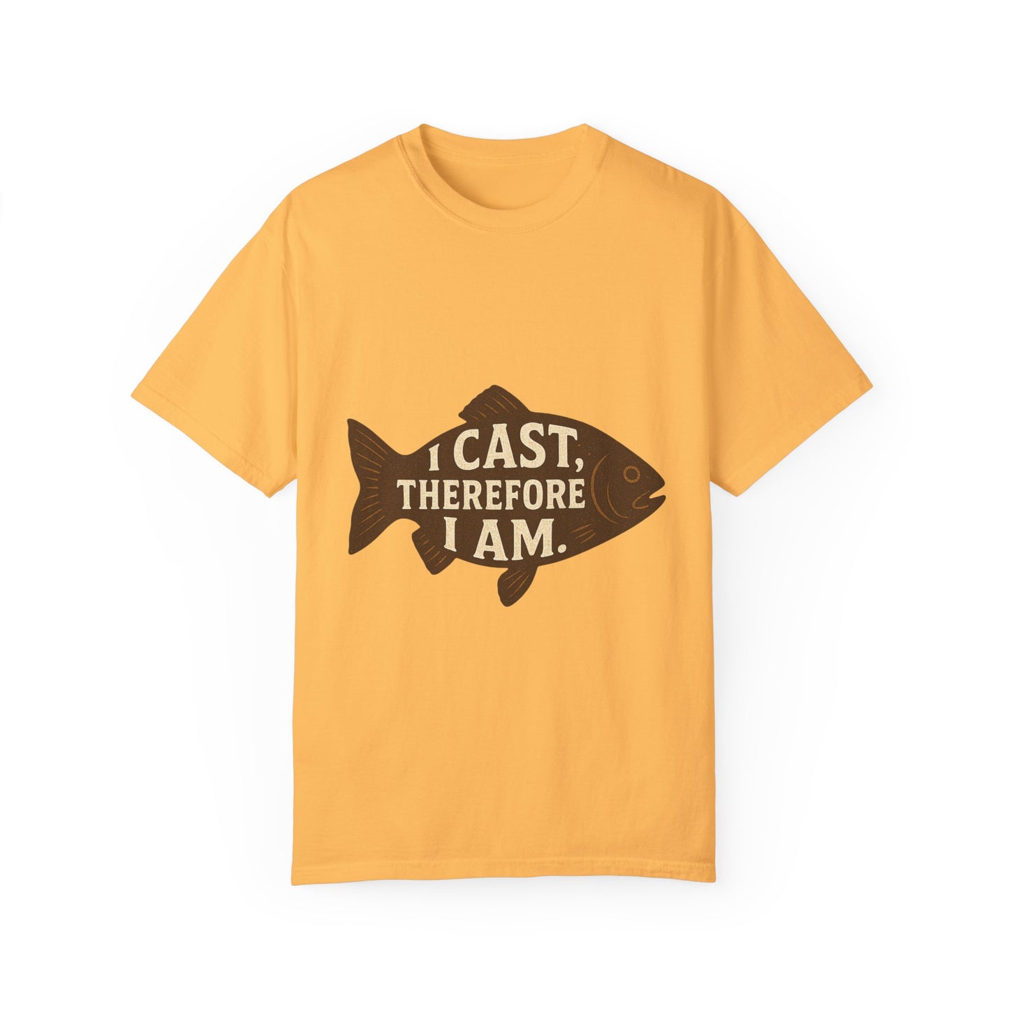 I Cast, Therefore I Am - Philosophical Fish T-Shirt