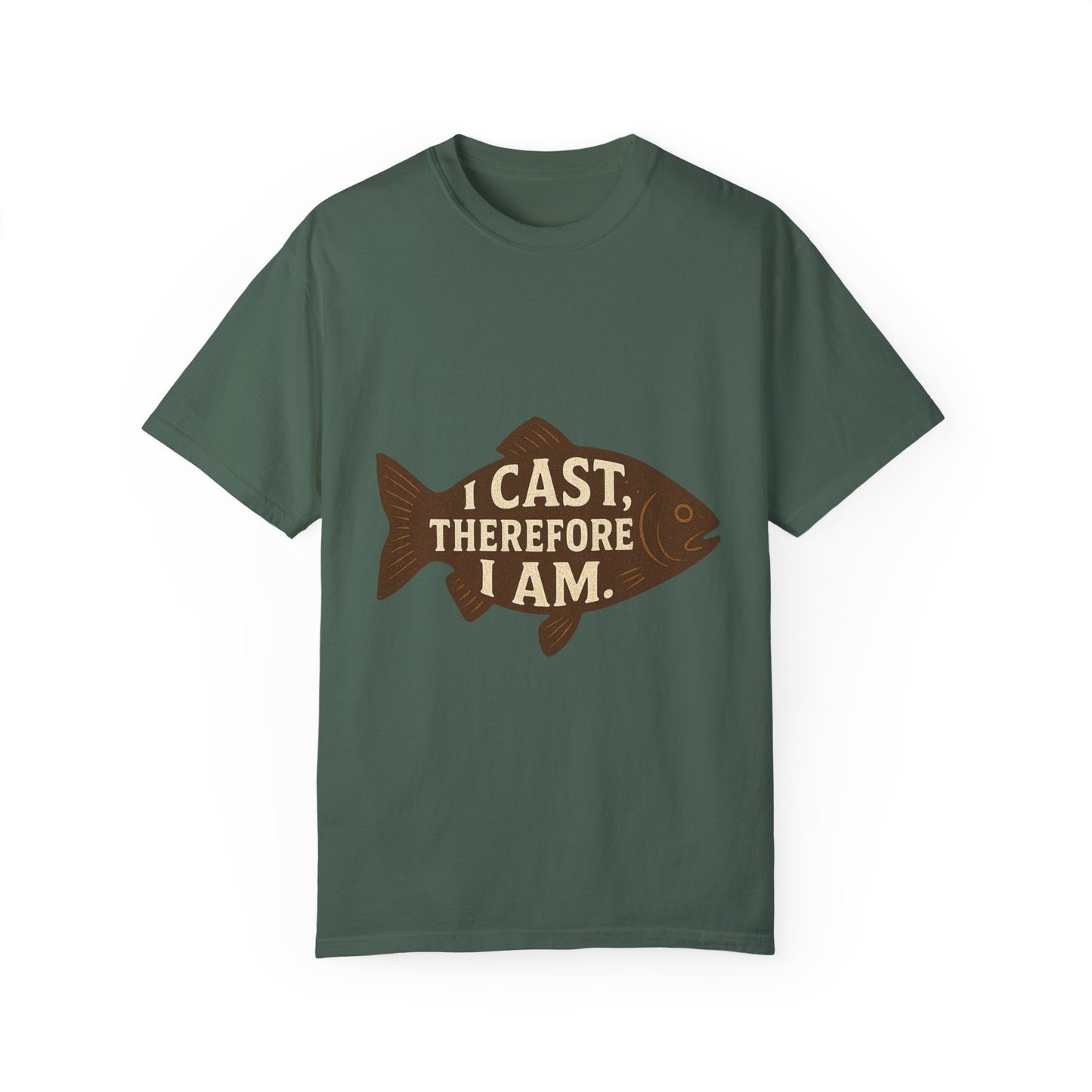 I Cast, Therefore I Am - Philosophical Fish T-Shirt