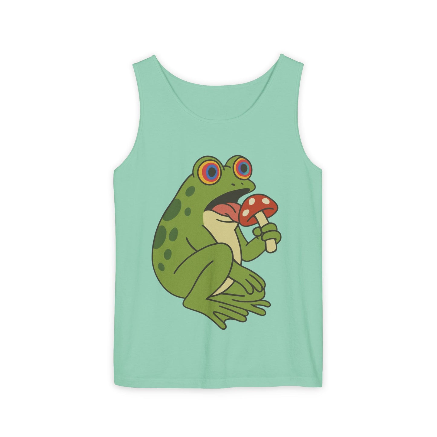Trippy Frog & Mushroom – Unisex Chill Tank Top