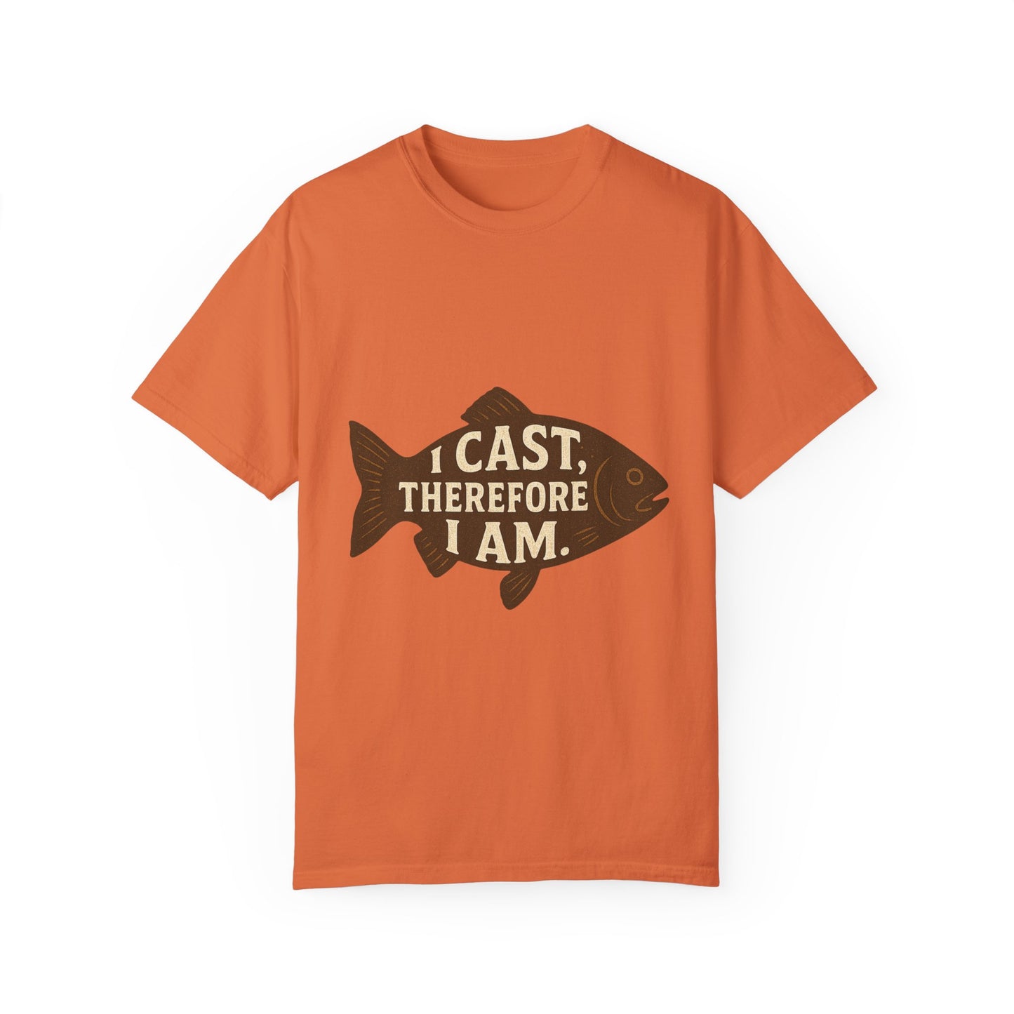 I Cast, Therefore I Am - Philosophical Fish T-Shirt