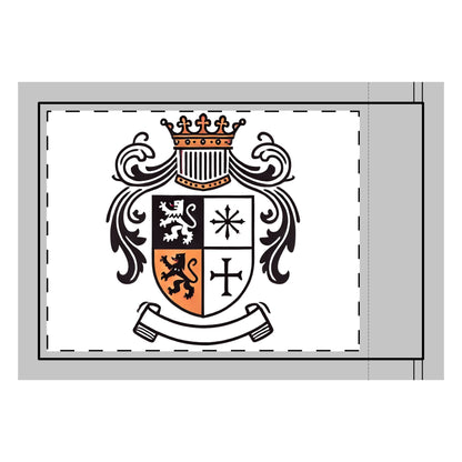 Custom Double-Sided Heraldic Flag – Personalized Coat of Arms or Emblem Display