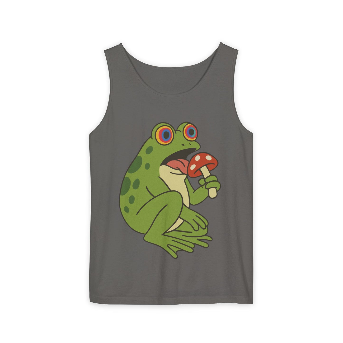 Trippy Frog & Mushroom – Unisex Chill Tank Top