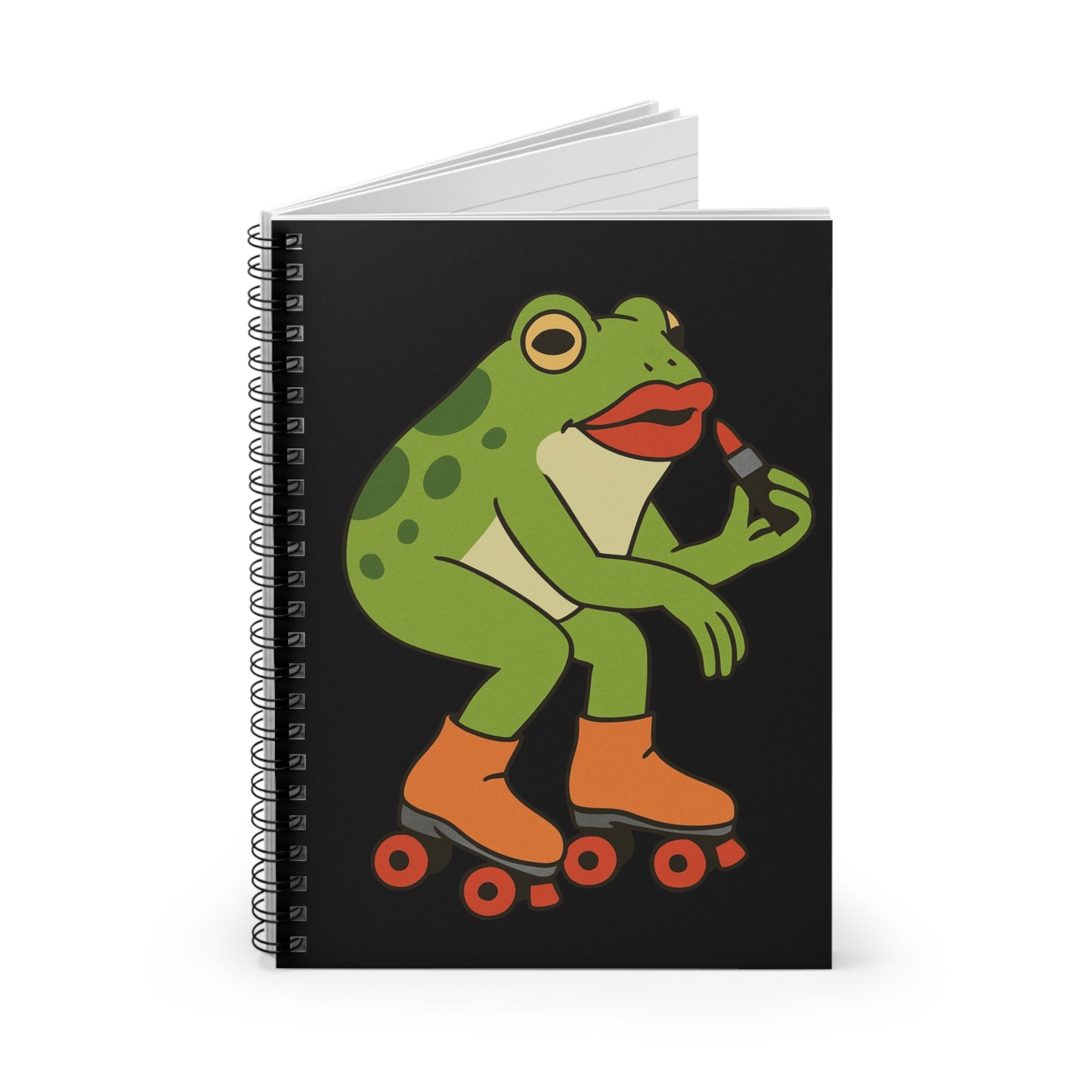 Rolling Pretty Frog Spiral Journal