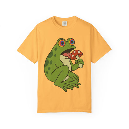 "Fungus Among Us" – Trippy Frog Mushroom T-Shirt