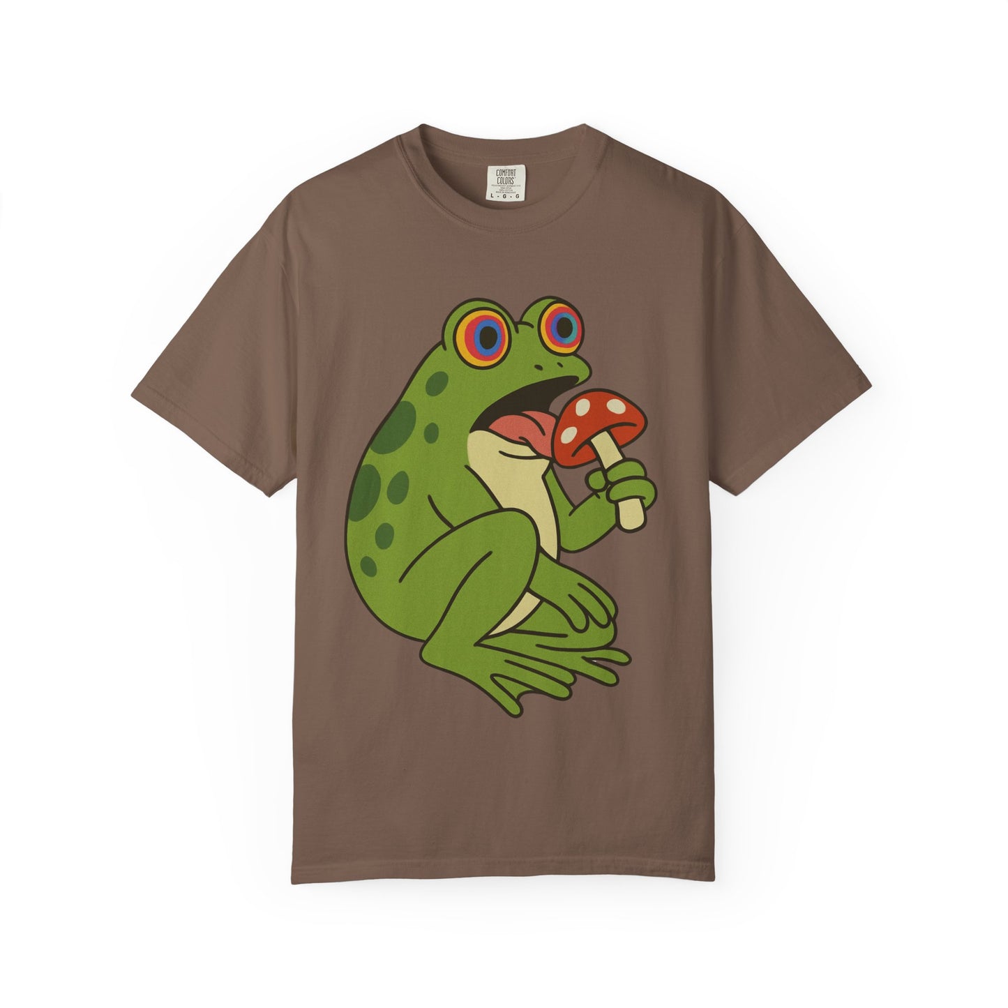 "Fungus Among Us" – Trippy Frog Mushroom T-Shirt