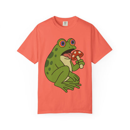 "Fungus Among Us" – Trippy Frog Mushroom T-Shirt