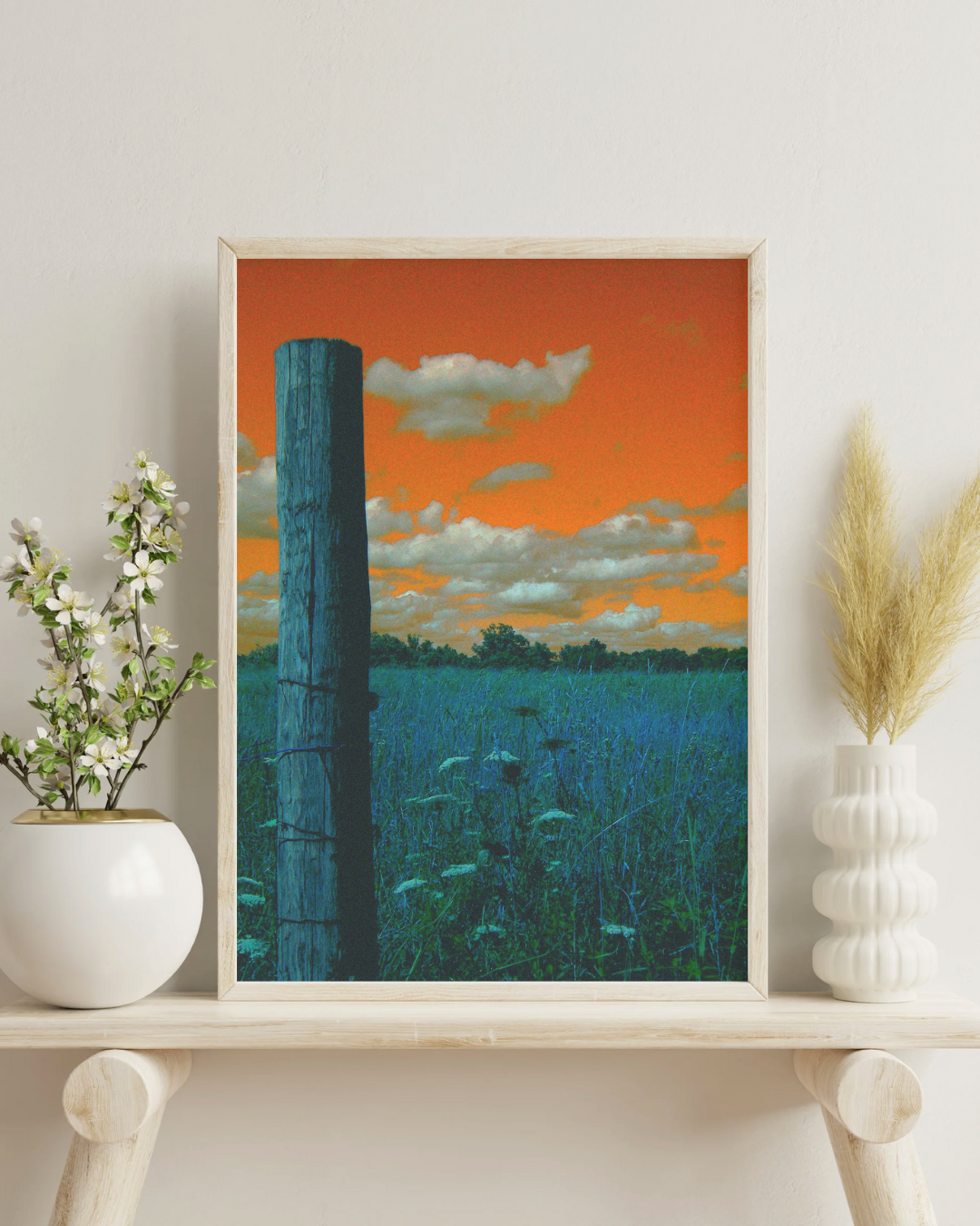 Through the Fence – Country Field Photography Print