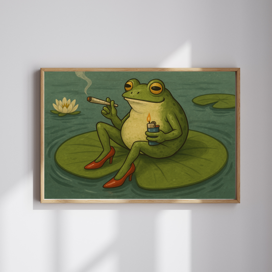 Croak and Toke - Frog Heels Wall Art
