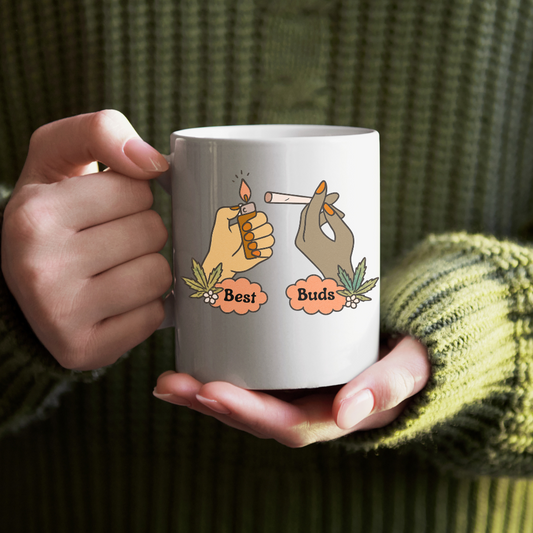 Best Buds Accent Mug – Light Up the Morning