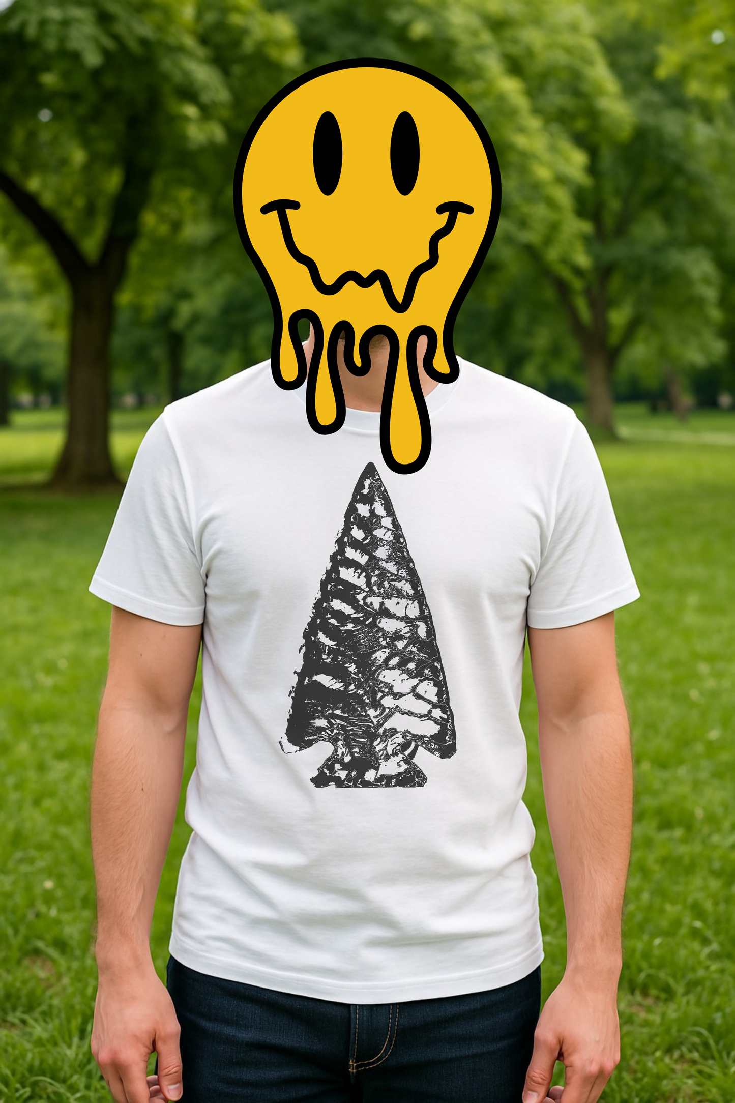 Stone Seeker Arrowhead Print T-Shirt