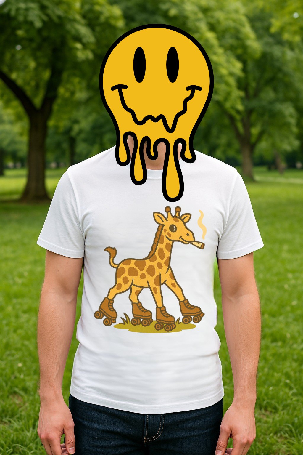 High Rollin' Giraffe T-Shirt – Retro Style