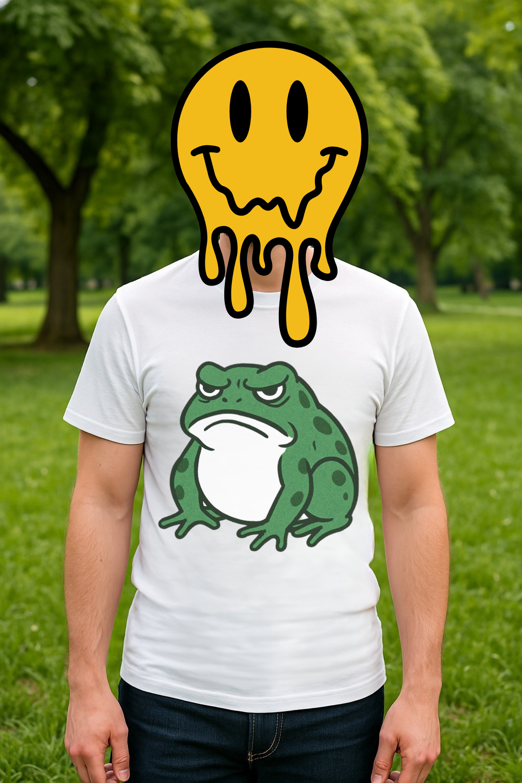 Perpetually Unimpressed Grumpy Frog T-Shirt