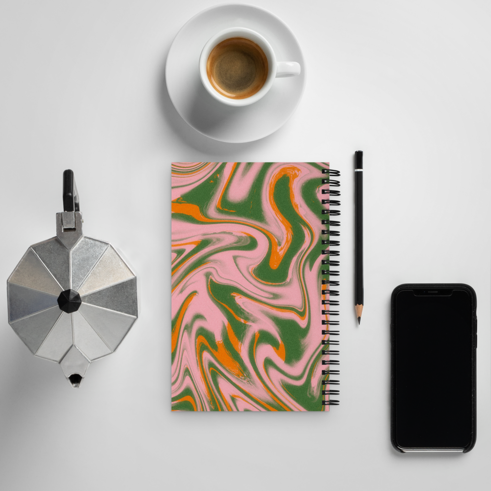 Taurus Spiral Notebook – Psychedelic Star Sign Edition ♉🌿