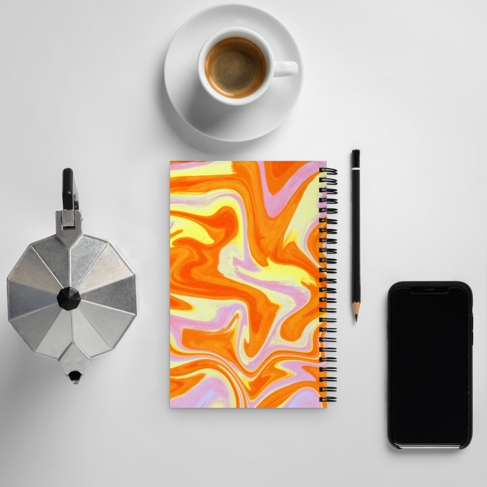 Sagittarius Spiral Notebook – Psychedelic Star Sign Edition ♐🔥