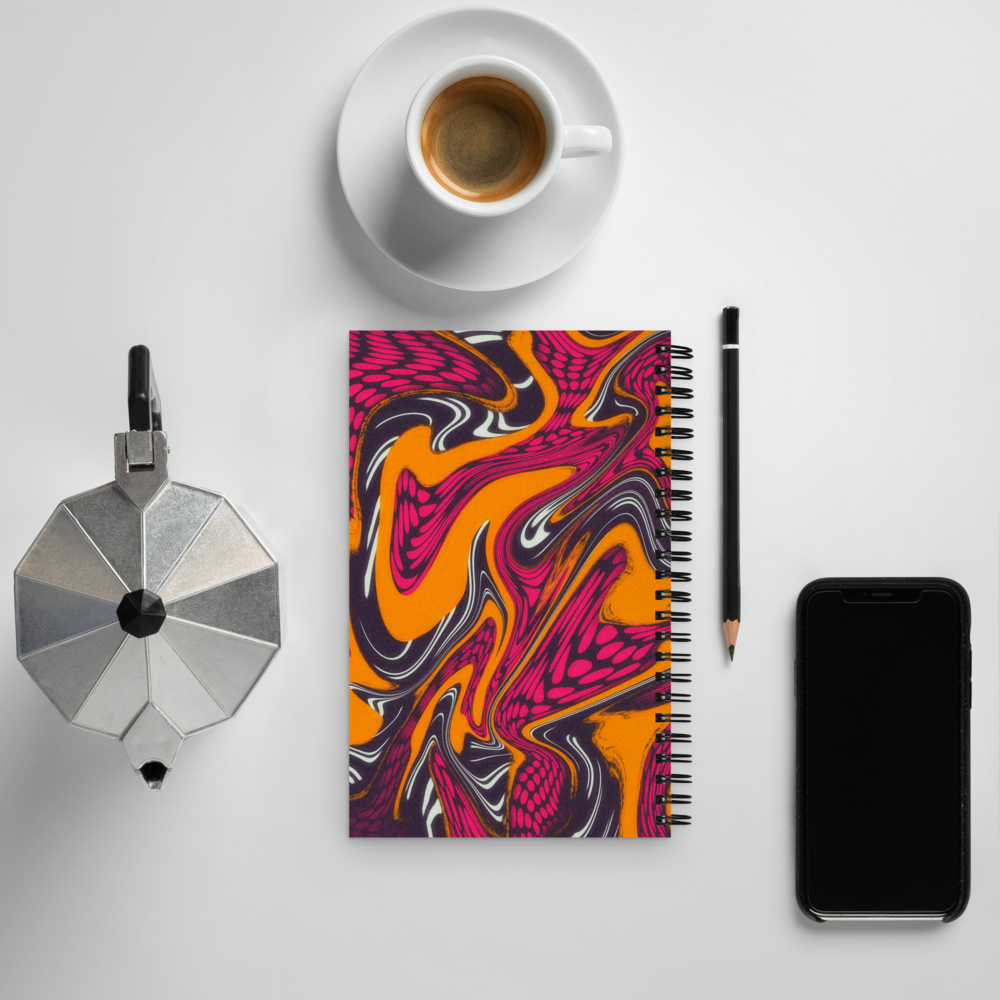 Scorpio Spiral Notebook – Psychedelic Star Sign Edition ♏🖤