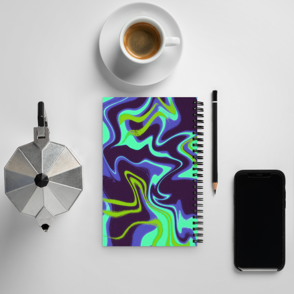 Pisces Spiral Notebook – Psychedelic Star Sign Edition ♓🌊