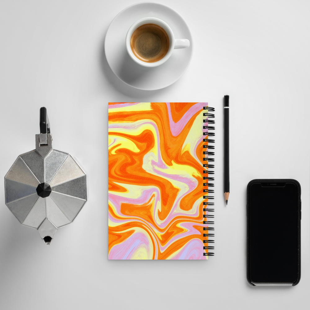 Leo Spiral Notebook – Psychedelic Star Sign Edition ♌🔥