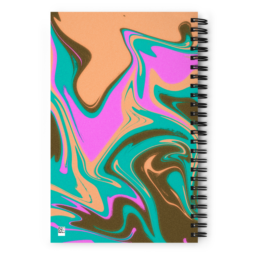 Libra Spiral Notebook – Psychedelic Star Sign Edition ♎✨