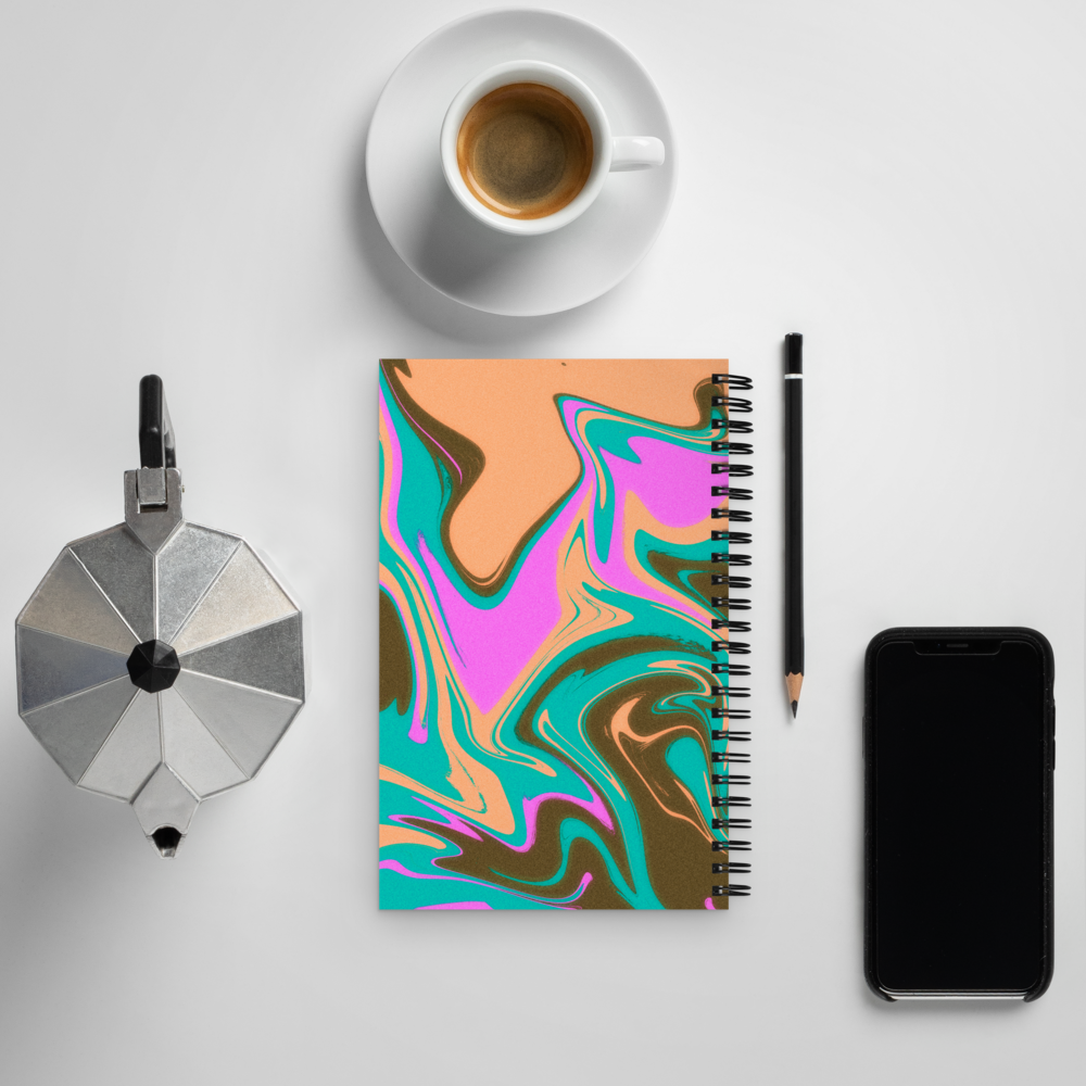 Libra Spiral Notebook – Psychedelic Star Sign Edition ♎✨