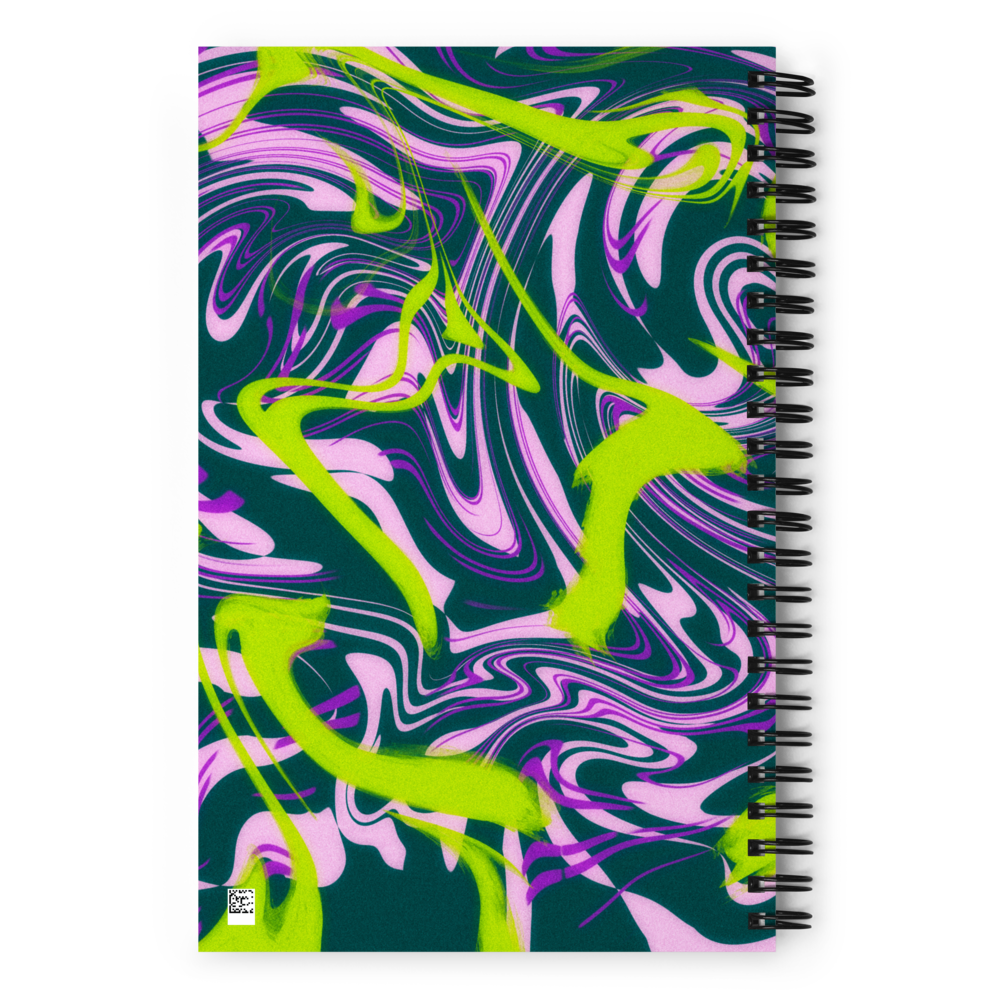 Aquarius Spiral Notebook – Psychedelic Star Sign Edition ♒⚡