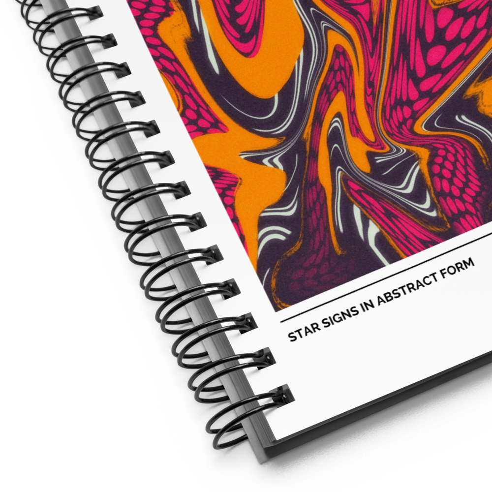 Scorpio Spiral Notebook – Psychedelic Star Sign Edition ♏🖤