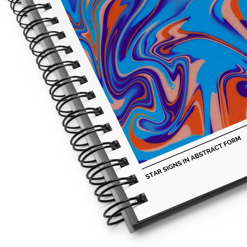 Capricorn Spiral Notebook – Psychedelic Star Sign Edition ♑✨