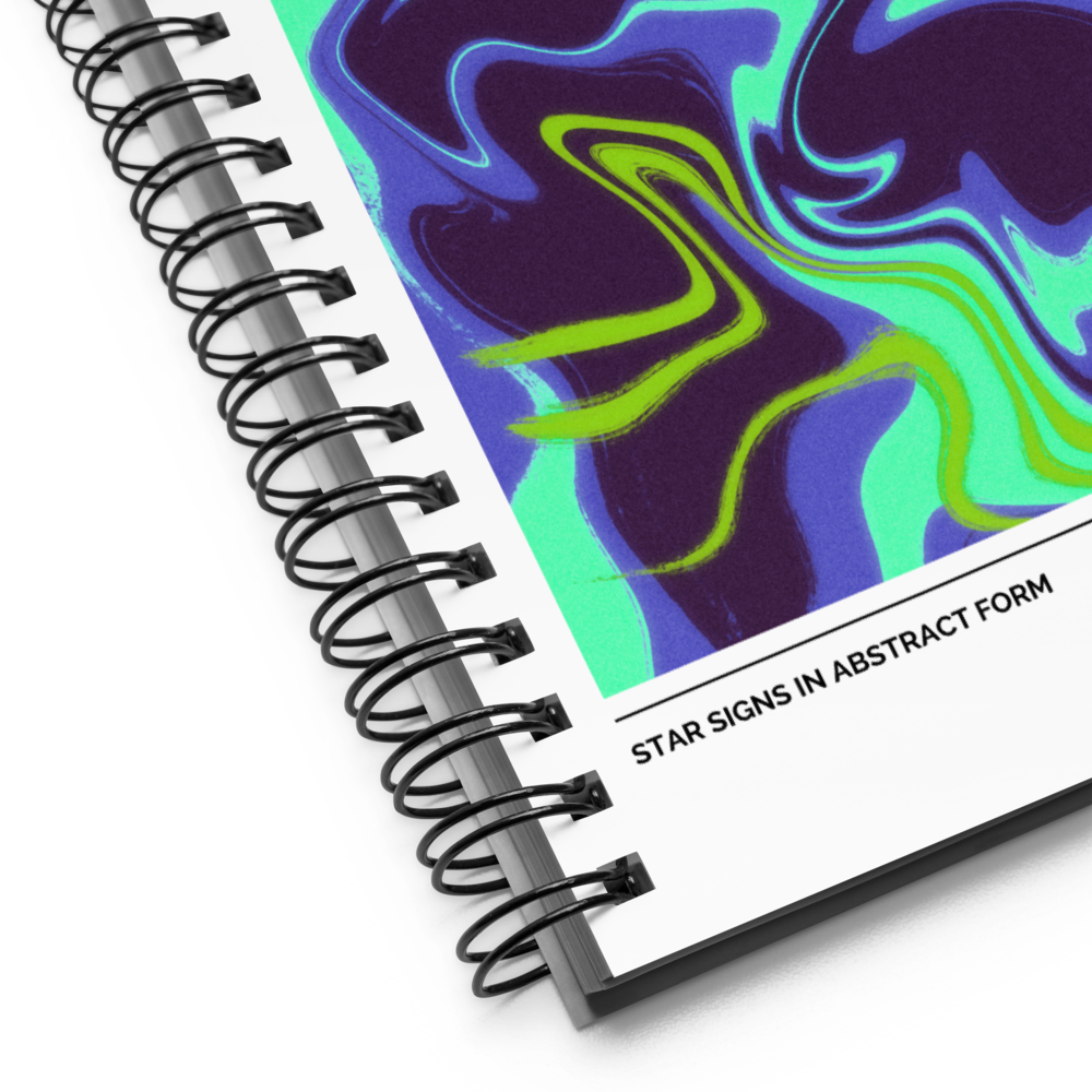 Pisces Spiral Notebook – Psychedelic Star Sign Edition ♓🌊