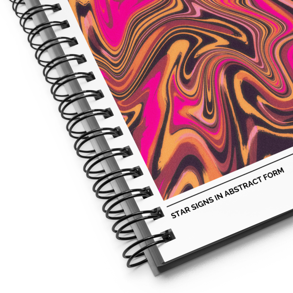 Cancer Spiral Notebook – Psychedelic Star Sign Edition ♋🌊